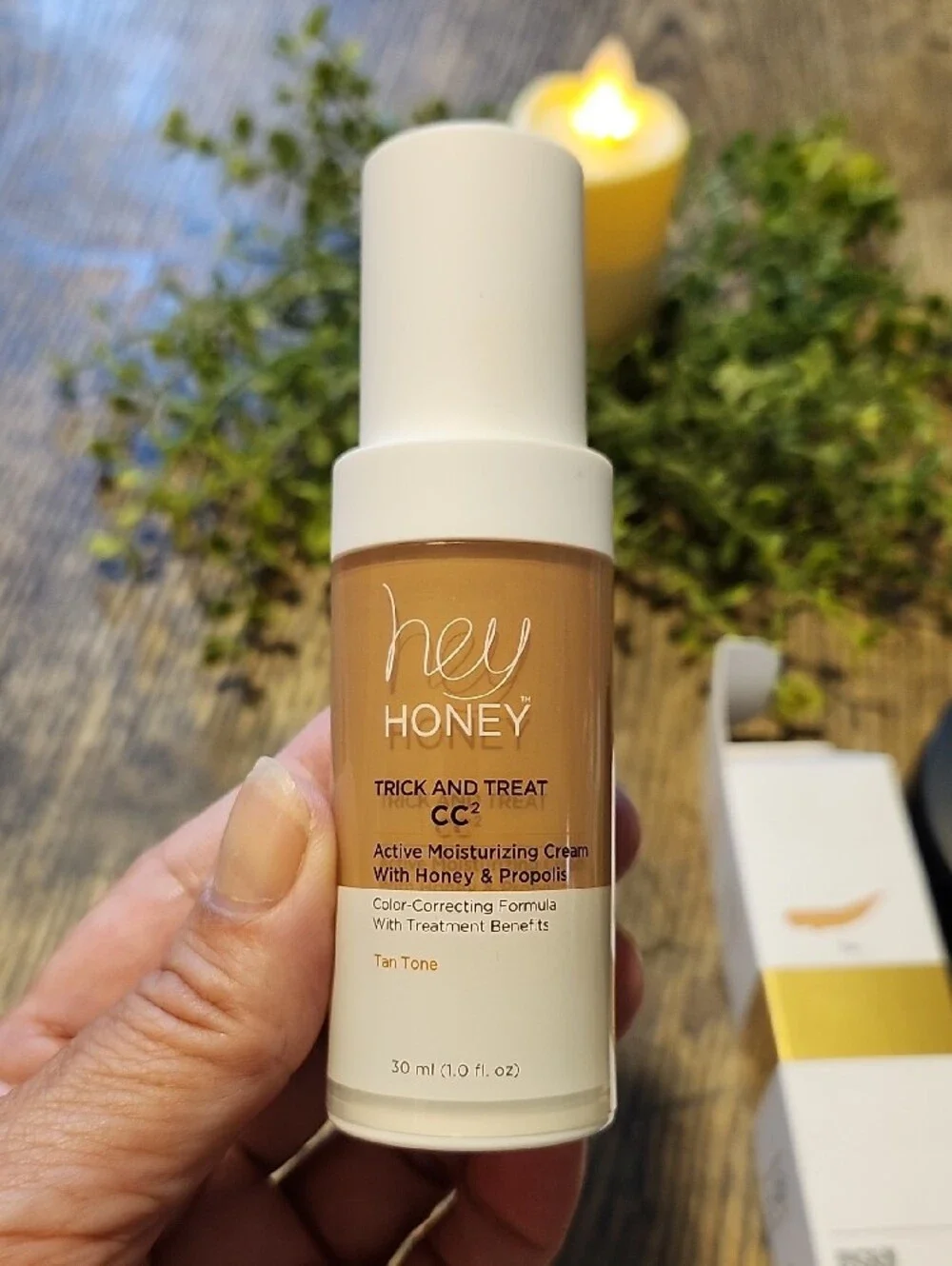 Hey Honey Trick and Treat CC2 Active Moisturizing Cream SPF 46+ — Tan